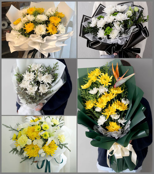 福建福州长乐市鹤上镇上李村白事花束代送
